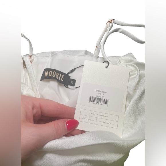 Nookie New Cooper White Mini Dress Size XS - Picture 6 of 6